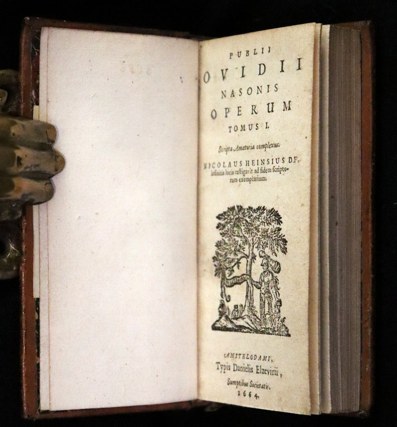 1664 Rare Latin Book set - Ovid's Works - Publii Ovidii Nasonis Operum.
