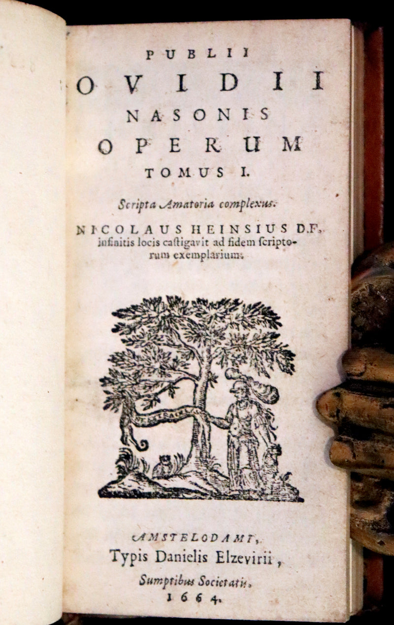 1664 Rare Latin Book set - Ovid's Works - Publii Ovidii Nasonis Operum.