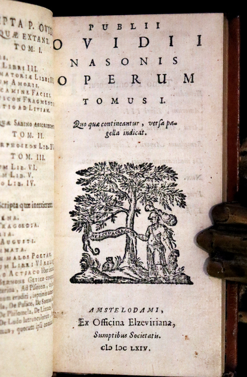 1664 Rare Latin Book set - Ovid's Works - Publii Ovidii Nasonis Operum.