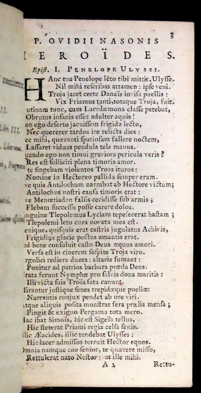 1664 Rare Latin Book set - Ovid's Works - Publii Ovidii Nasonis Operum.