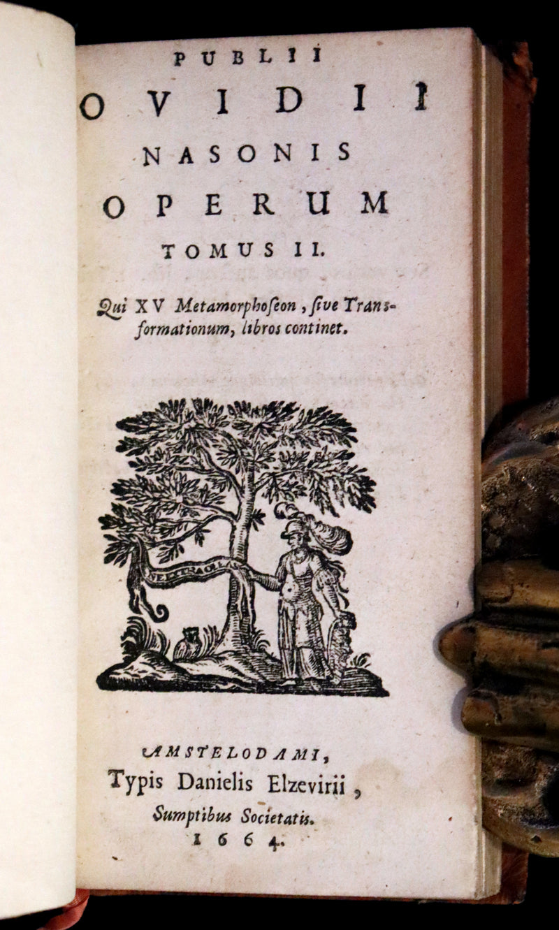 1664 Rare Latin Book set - Ovid's Works - Publii Ovidii Nasonis Operum.