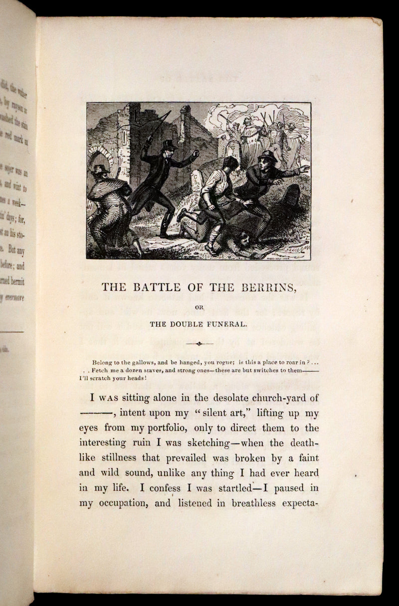 1837 Rare Book set - Legends and Stories of Ireland by Samuel Lover. First and Second series.