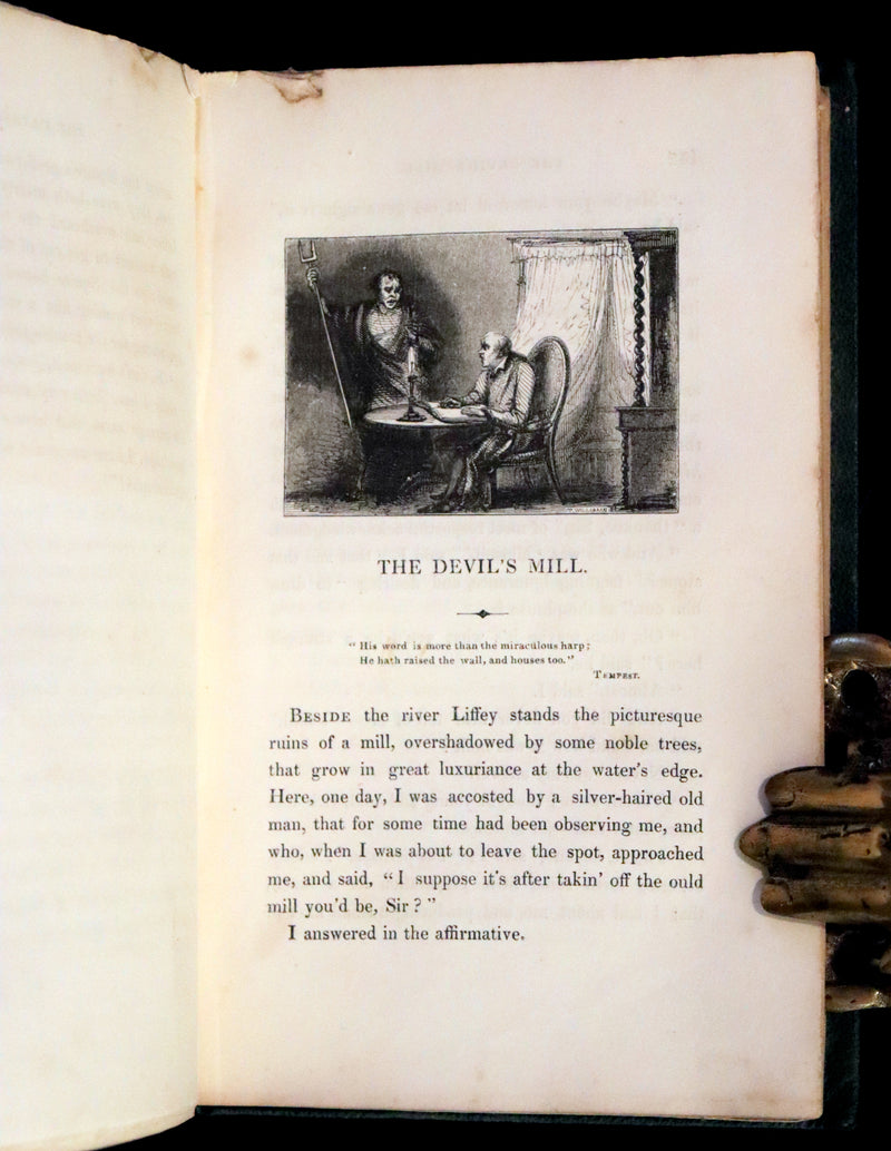 1837 Rare Book set - Legends and Stories of Ireland by Samuel Lover. First and Second series.