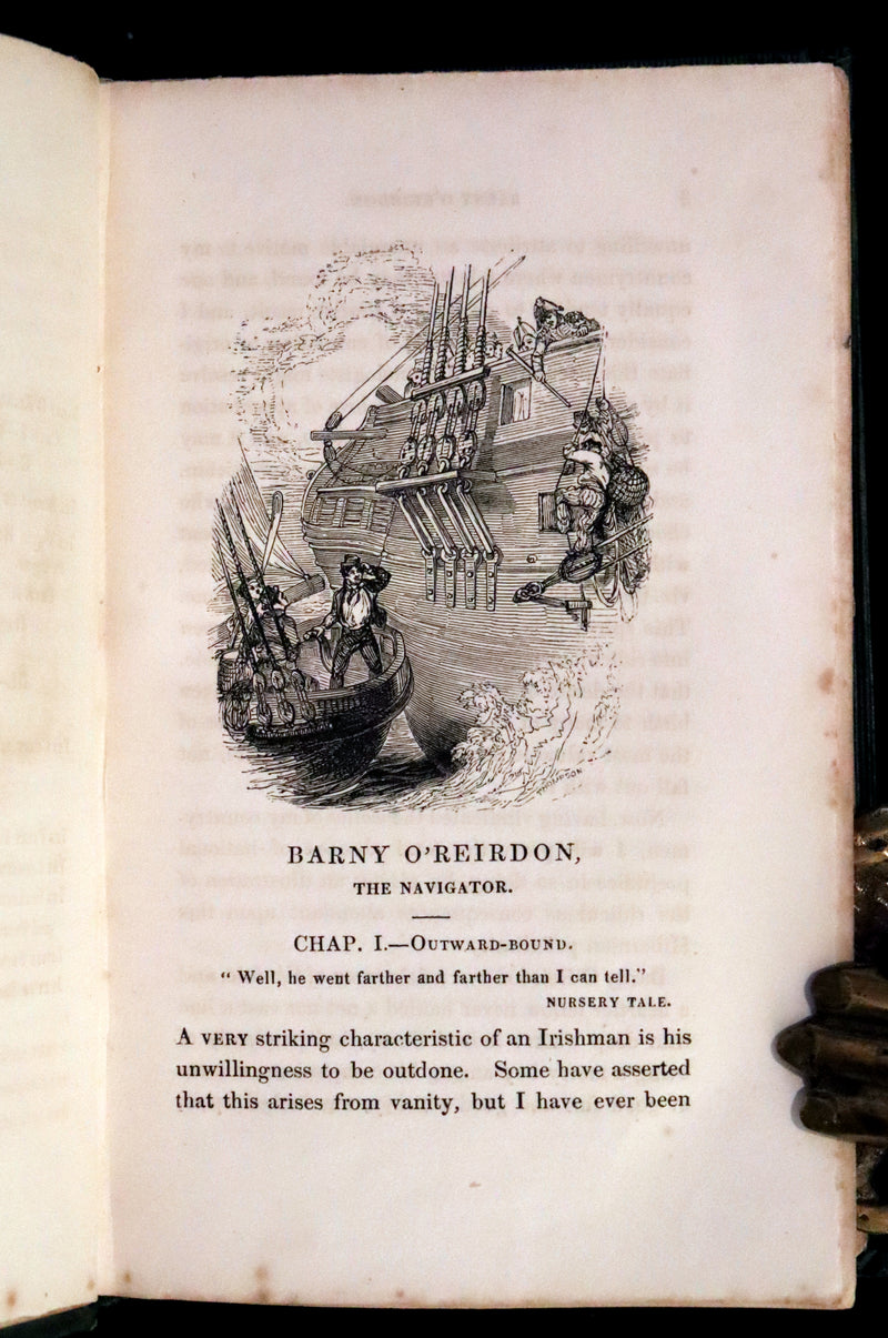 1837 Rare Book set - Legends and Stories of Ireland by Samuel Lover. First and Second series.