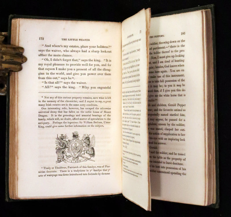 1837 Rare Book set - Legends and Stories of Ireland by Samuel Lover. First and Second series.