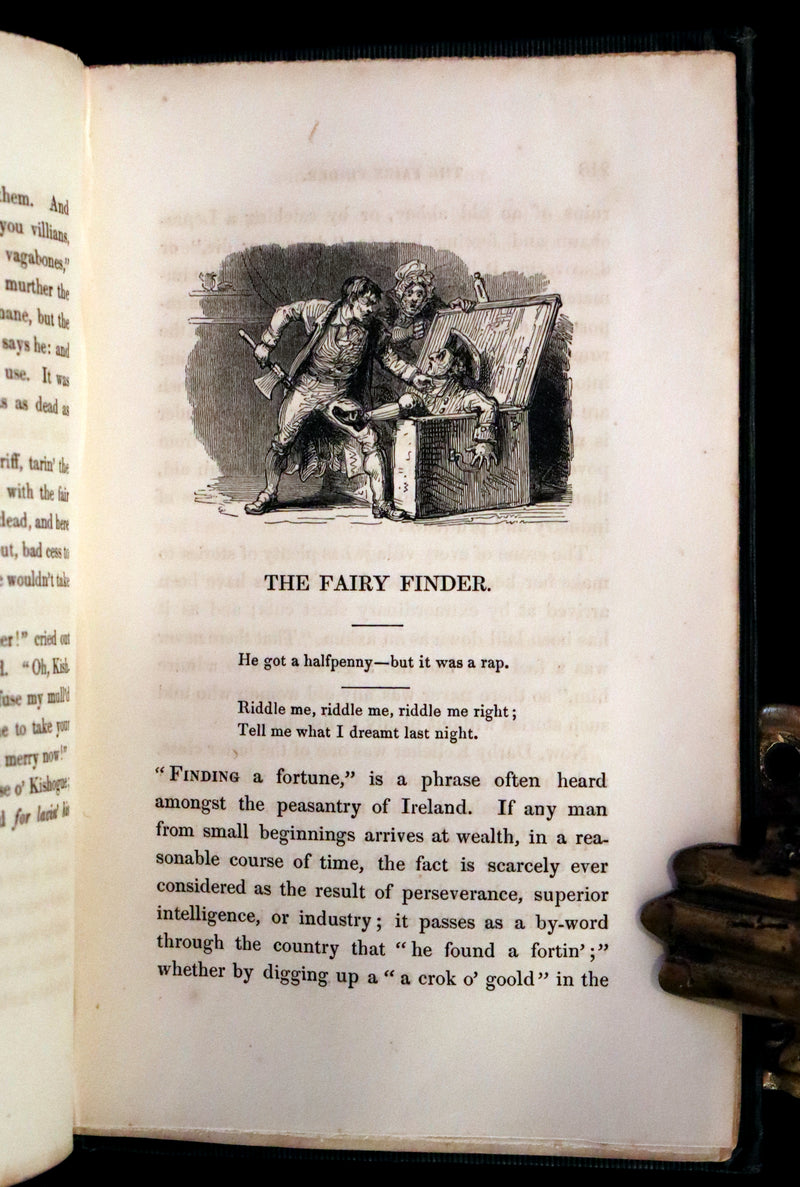 1837 Rare Book set - Legends and Stories of Ireland by Samuel Lover. First and Second series.