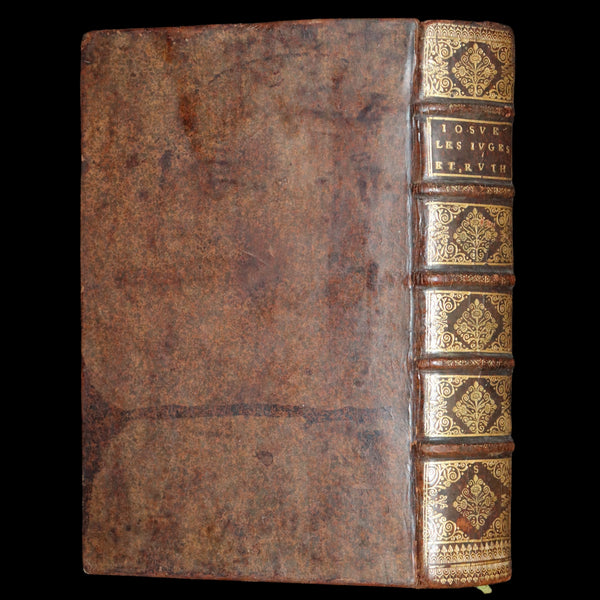 1687 Rare Latin French Bible - Joshua, Book of Judges, Book of Ruth - Josue, Les Juges et Ruth.