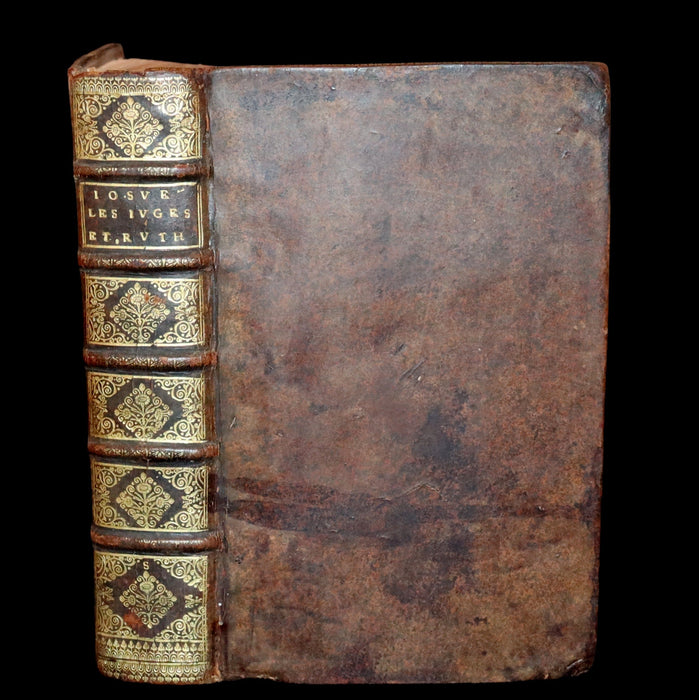 1687 Rare Latin French Bible - Joshua, Book of Judges, Book of Ruth - Josue, Les Juges et Ruth.