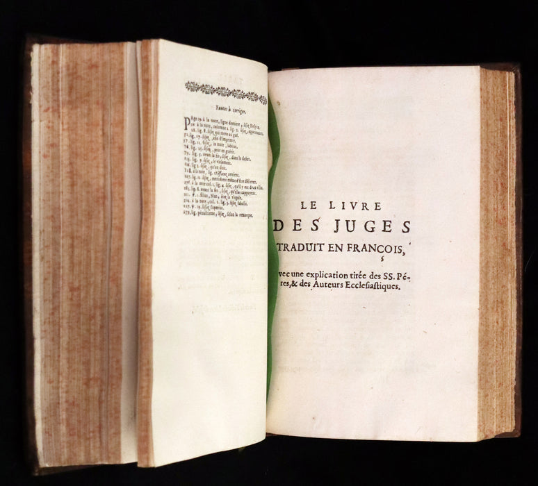 1687 Rare Latin French Bible - Joshua, Book of Judges, Book of Ruth - Josue, Les Juges et Ruth.