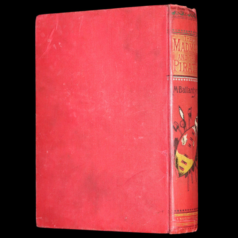 1890 Rare Victorian Book - The Madman and the Pirate by Robert Michael Ballantyne.