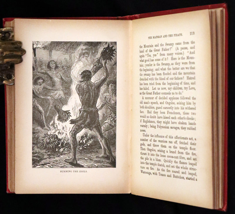 1890 Rare Victorian Book - The Madman and the Pirate by Robert Michael Ballantyne.