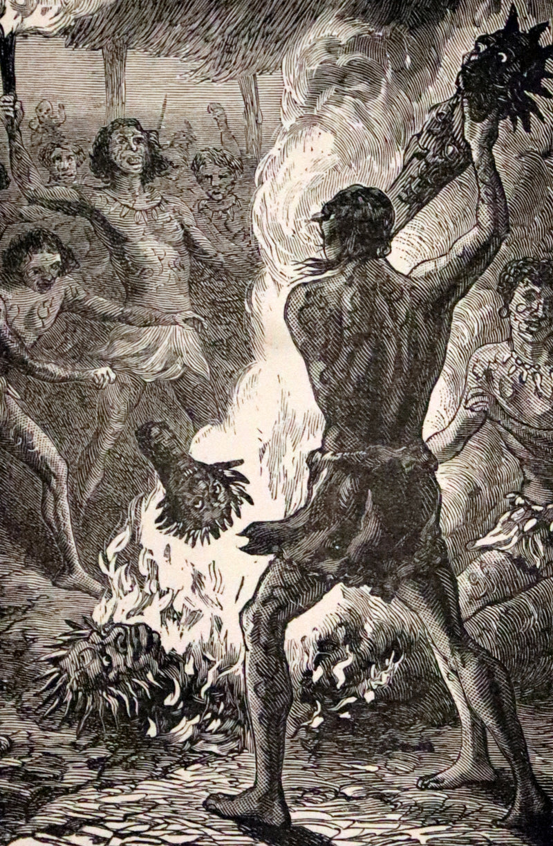 1890 Rare Victorian Book - The Madman and the Pirate by Robert Michael Ballantyne.