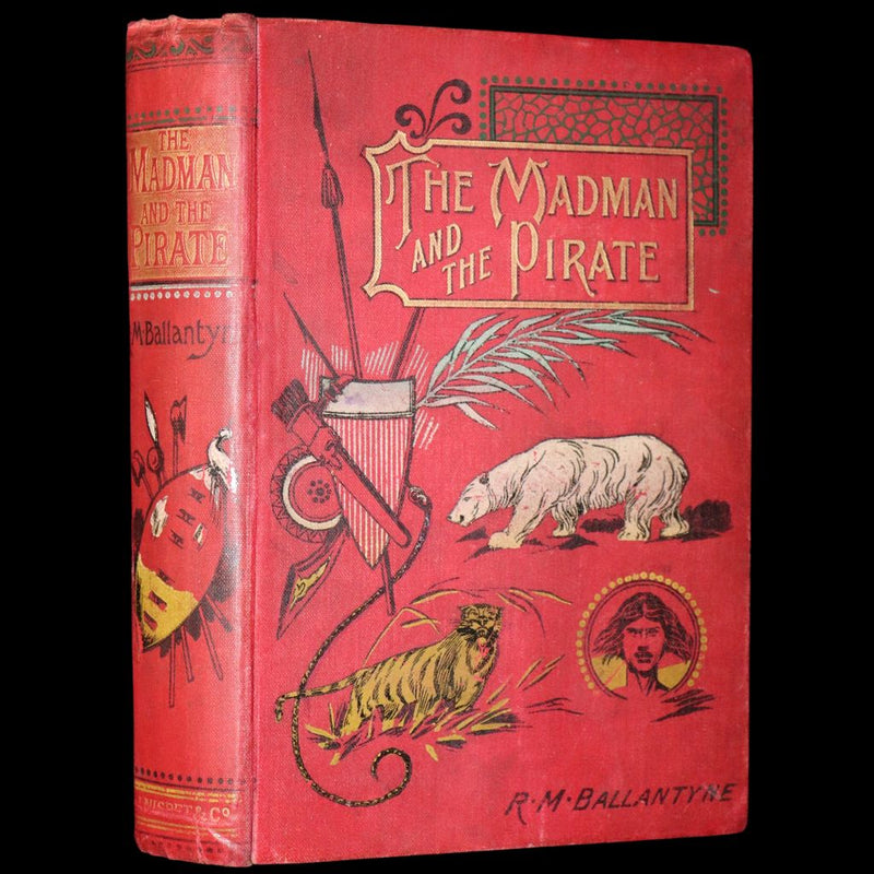 1890 Rare Victorian Book - The Madman and the Pirate by Robert Michael Ballantyne.