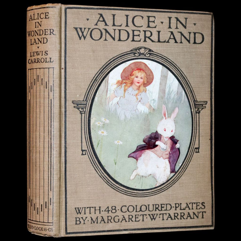 1920 Rare Book - Alice's Adventures in Wonderland with coloured illustrations By Margaret W. Tarrant.