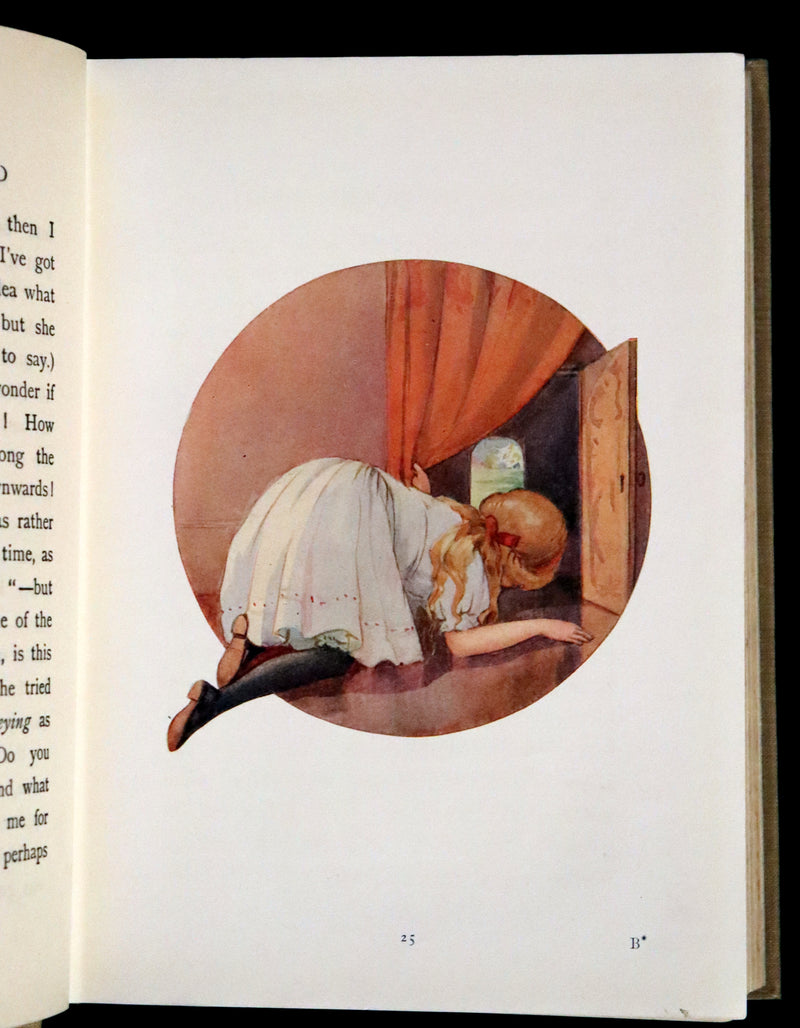 1920 Rare Book - Alice's Adventures in Wonderland with coloured illustrations By Margaret W. Tarrant.