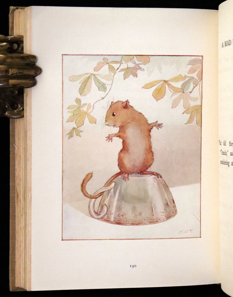 1920 Rare Book - Alice's Adventures in Wonderland with coloured illustrations By Margaret W. Tarrant.