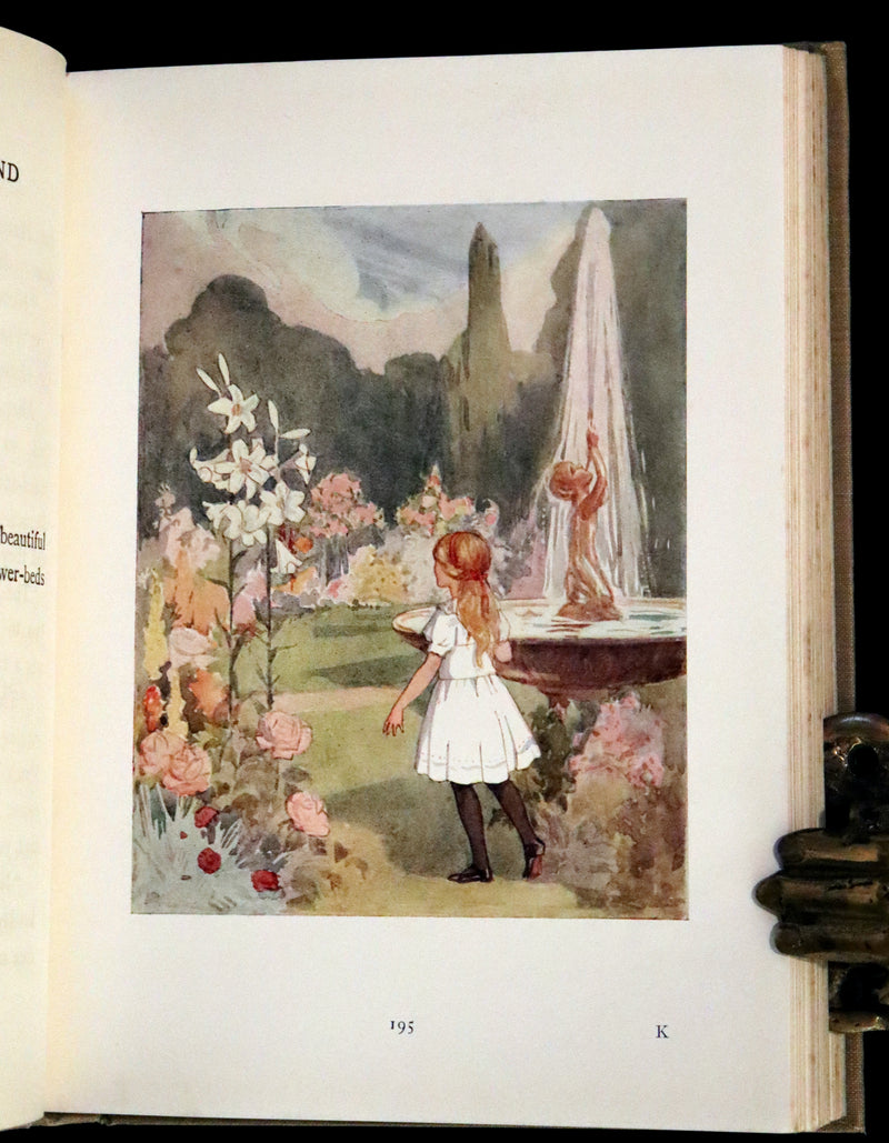 1920 Rare Book - Alice's Adventures in Wonderland with coloured illustrations By Margaret W. Tarrant.