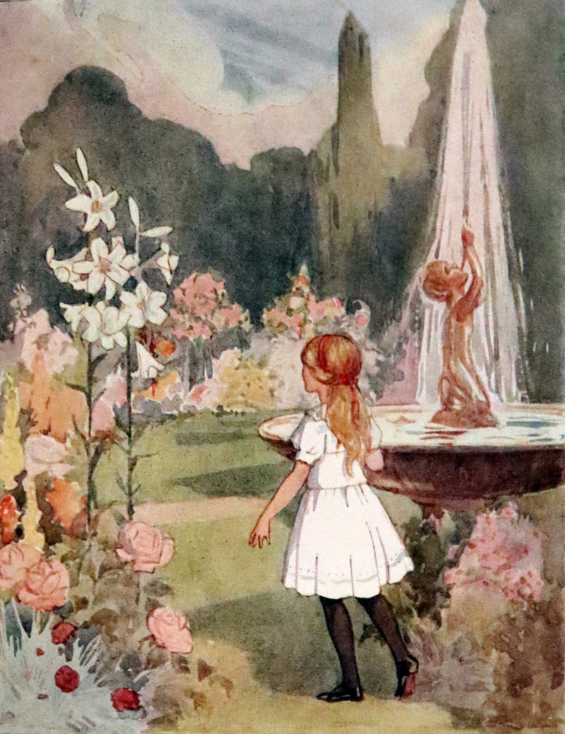 1920 Rare Book - Alice's Adventures in Wonderland with coloured illustrations By Margaret W. Tarrant.
