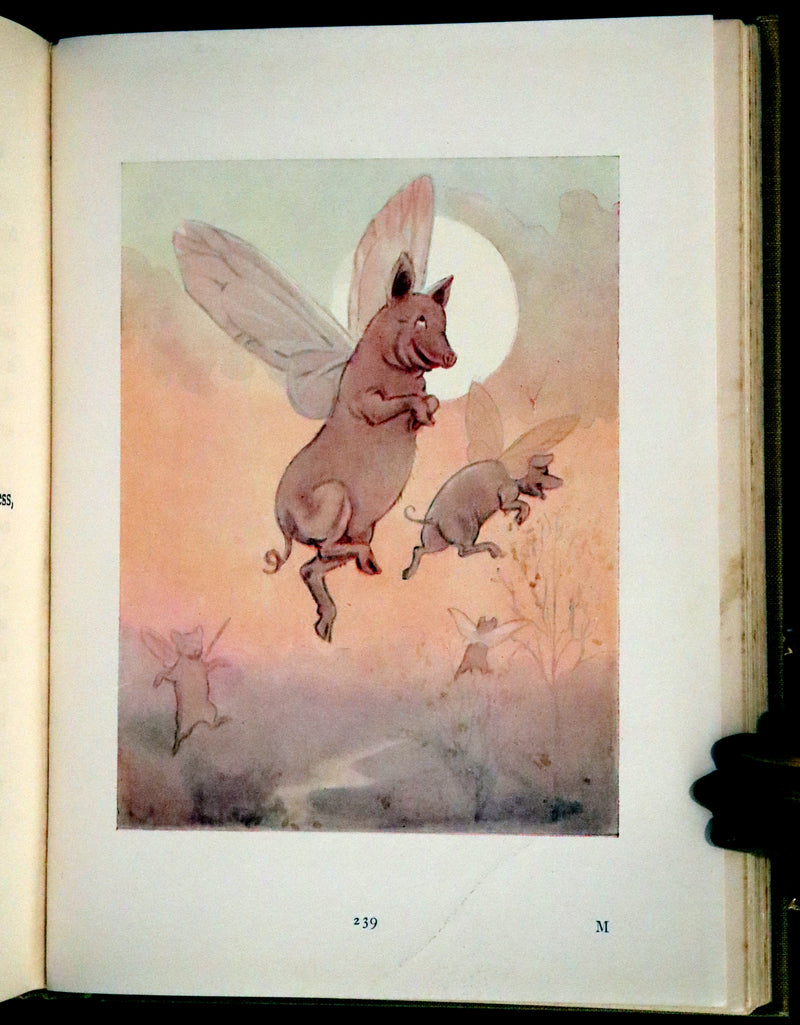 1920 Rare Book - Alice's Adventures in Wonderland with coloured illustrations By Margaret W. Tarrant.