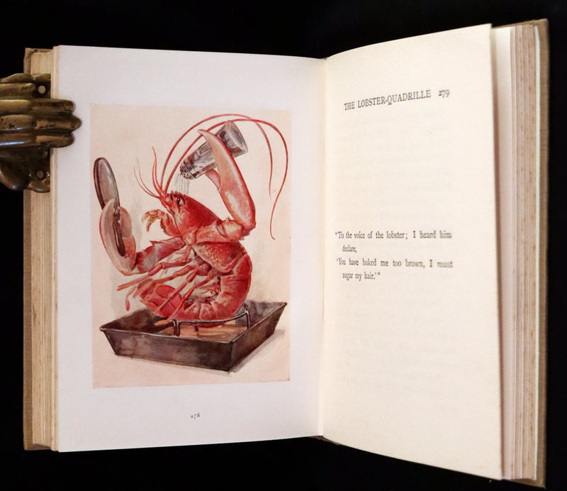 1920 Rare Book - Alice's Adventures in Wonderland with coloured illustrations By Margaret W. Tarrant.