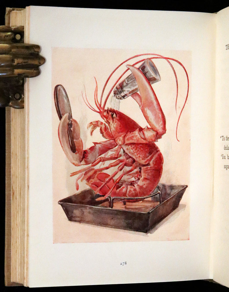 1920 Rare Book - Alice's Adventures in Wonderland with coloured illustrations By Margaret W. Tarrant.