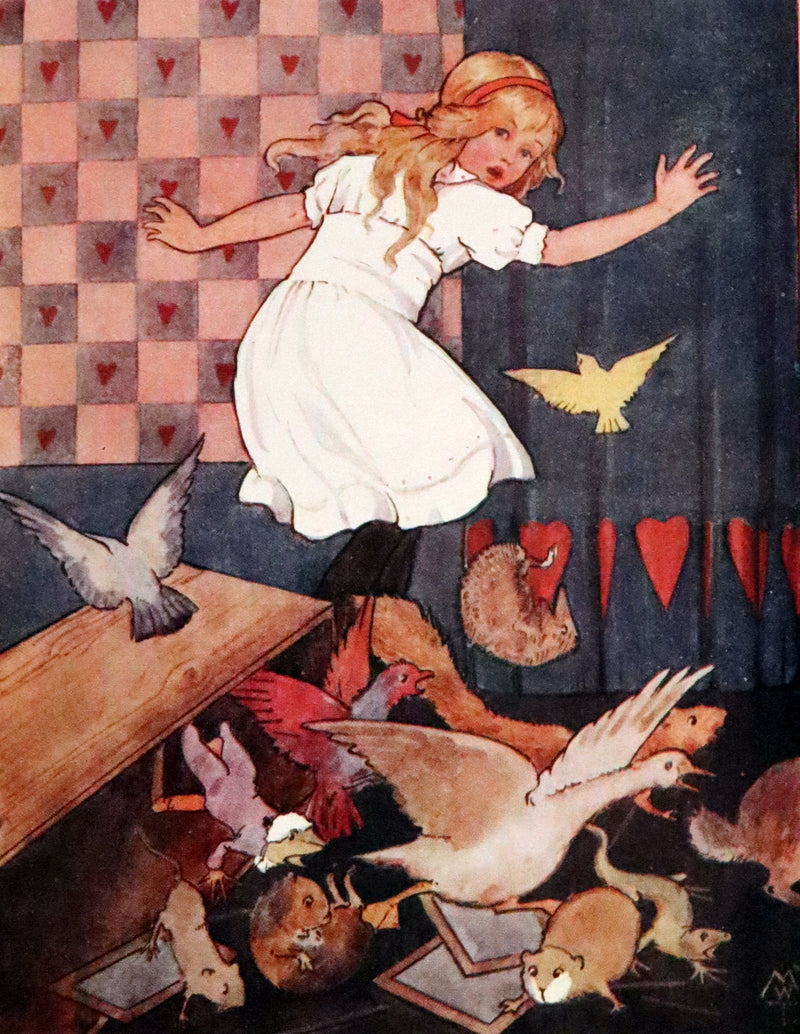 1920 Rare Book - Alice's Adventures in Wonderland with coloured illustrations By Margaret W. Tarrant.