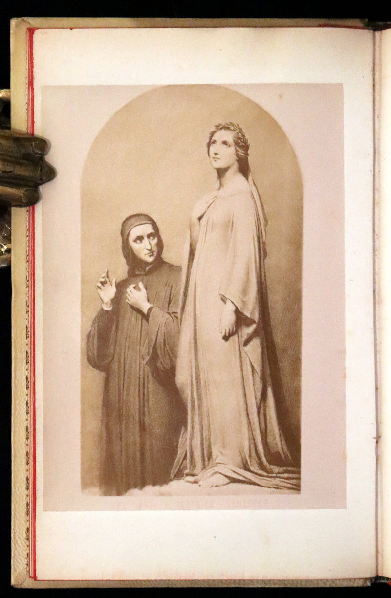 1892 Rare Italian Vellum Book bound by Giulio Giannini - La Vita Nuova di Dante Alighieri - The New Life.