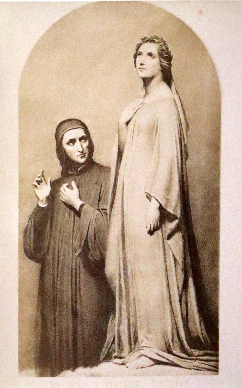 1892 Rare Italian Vellum Book bound by Giulio Giannini - La Vita Nuova di Dante Alighieri - The New Life.