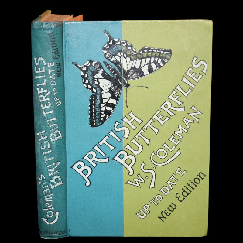 1897 Rare Victorian Book - British Butterflies, Figures and Descriptions of Every Native Species by W. S. Coleman.