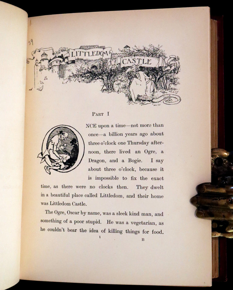 1903 Rare First Edition - Littledom Castle & Other Tales Illustrated by A. Rackham, K. Greenaway, J.M. King.