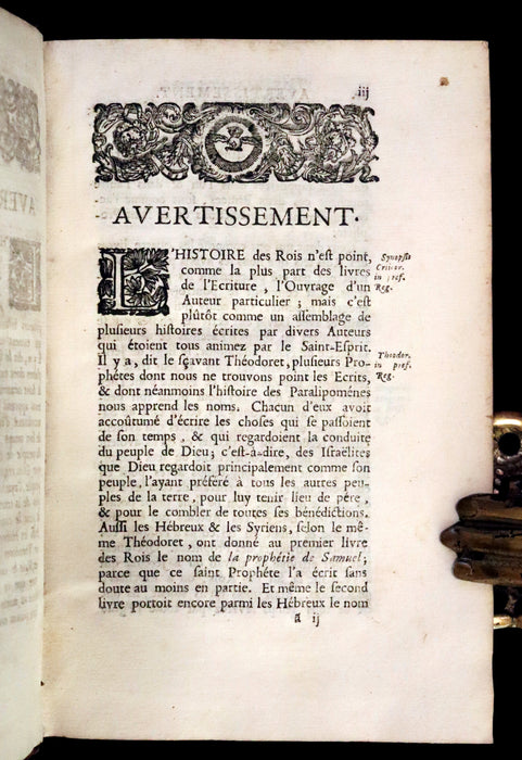 1686 Rare Latin French Bible - The Last Two Books of King - Les Deux Dernier Livres Des Rois.