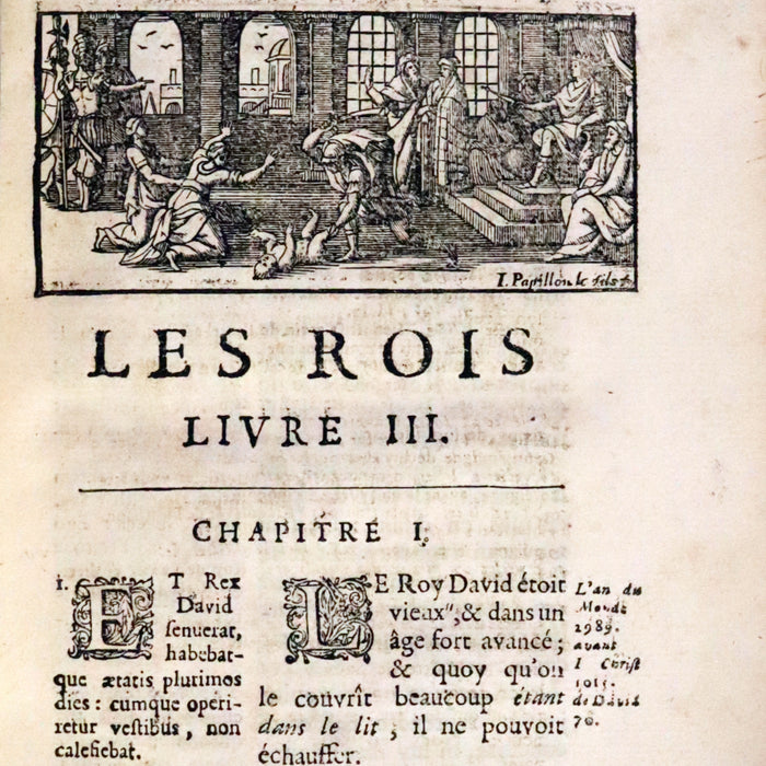 1686 Rare Latin French Bible - The Last Two Books of King - Les Deux Dernier Livres Des Rois.