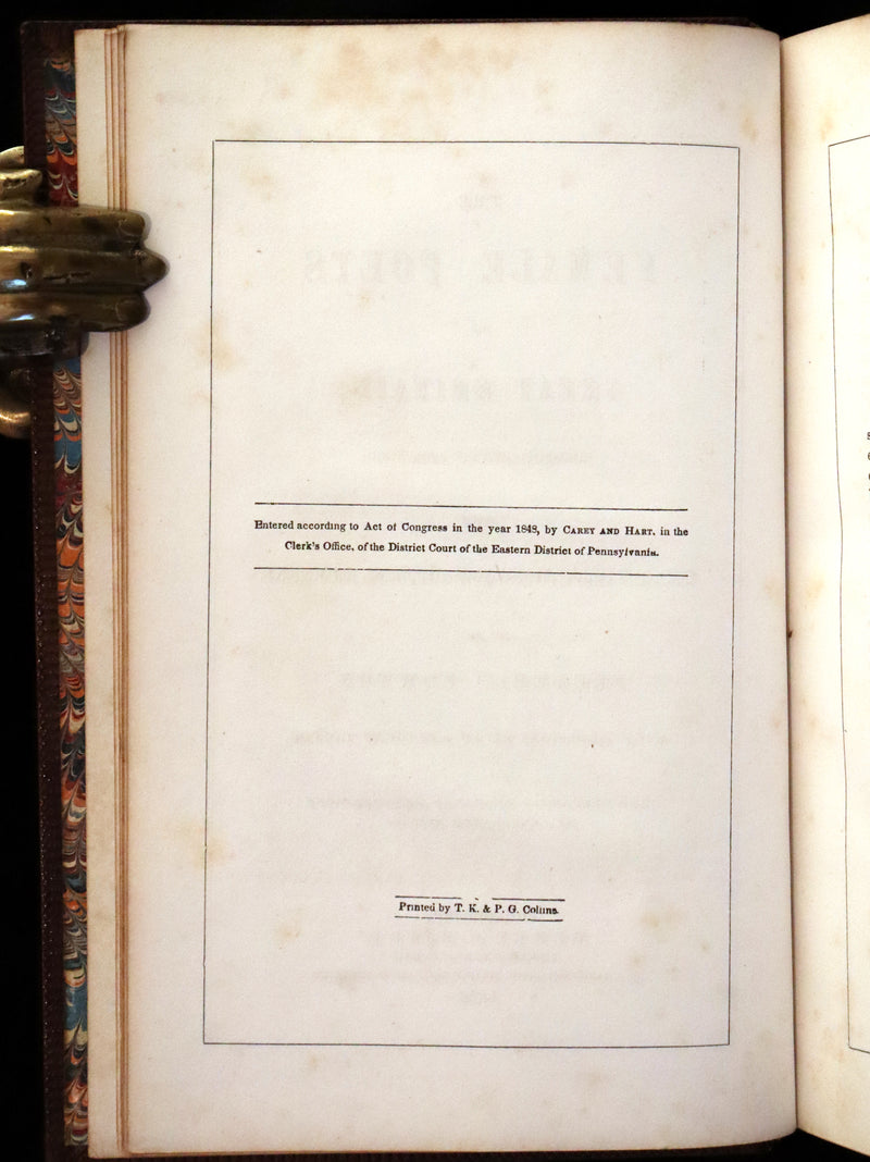 1854 Rare Victorian Book - The Female Poets of Great Britain Chronologically arranged. Illustrated.