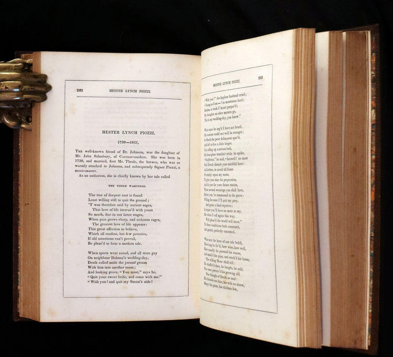 1854 Rare Victorian Book - The Female Poets of Great Britain Chronologically arranged. Illustrated.