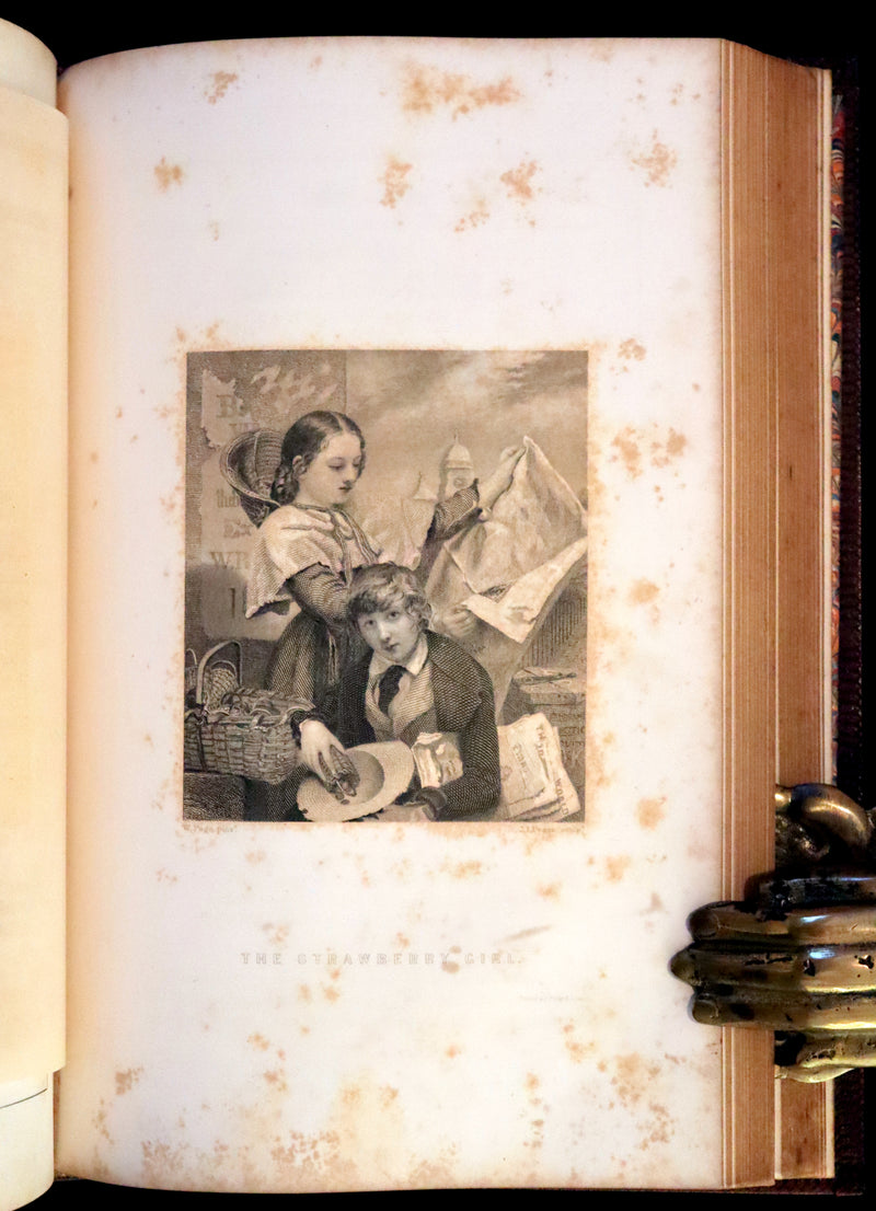 1854 Rare Victorian Book - The Female Poets of Great Britain Chronologically arranged. Illustrated.