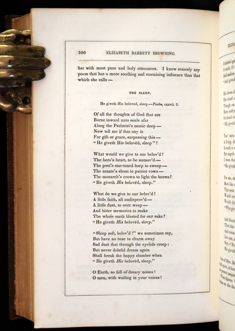 1854 Rare Victorian Book - The Female Poets of Great Britain Chronologically arranged. Illustrated.