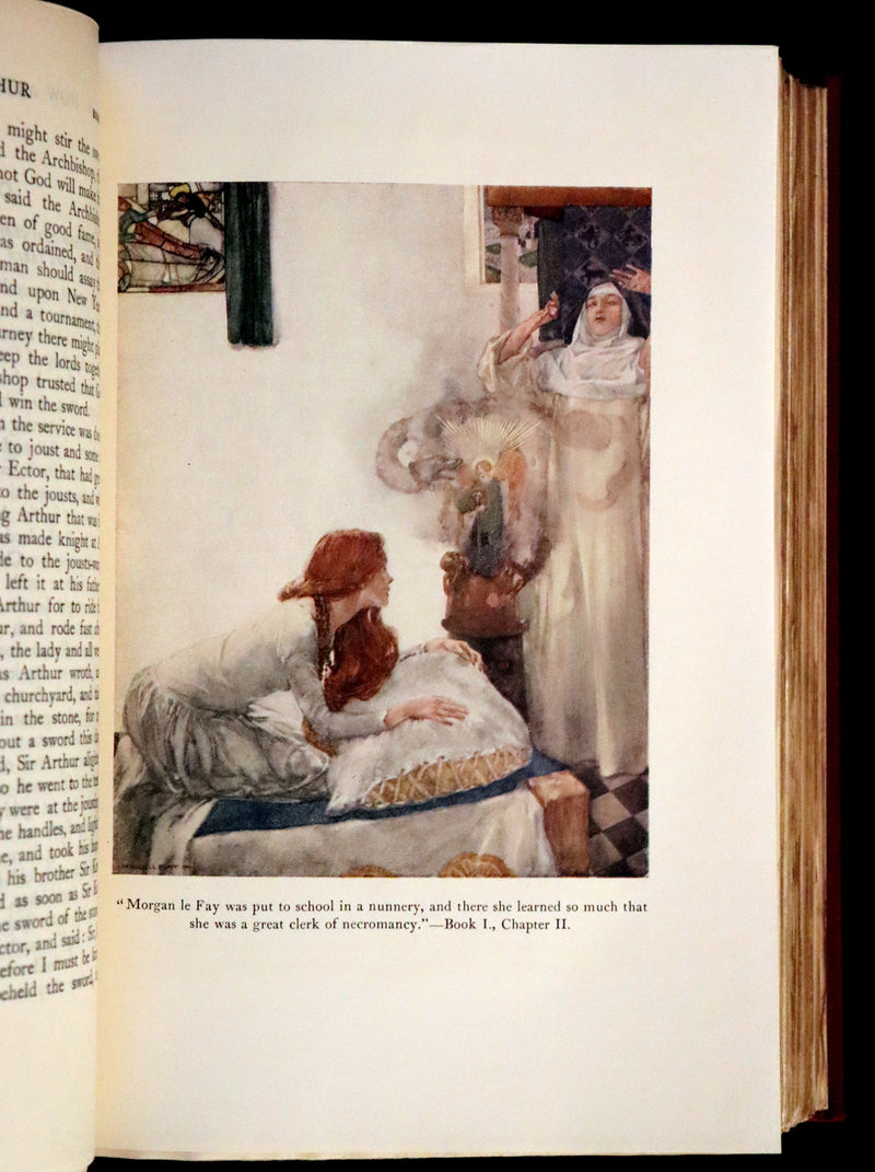 1927 Rare First one-volume Edition - Le Morte Darthur, The History of King Arthur and of His Noble Knights of the Round Table.