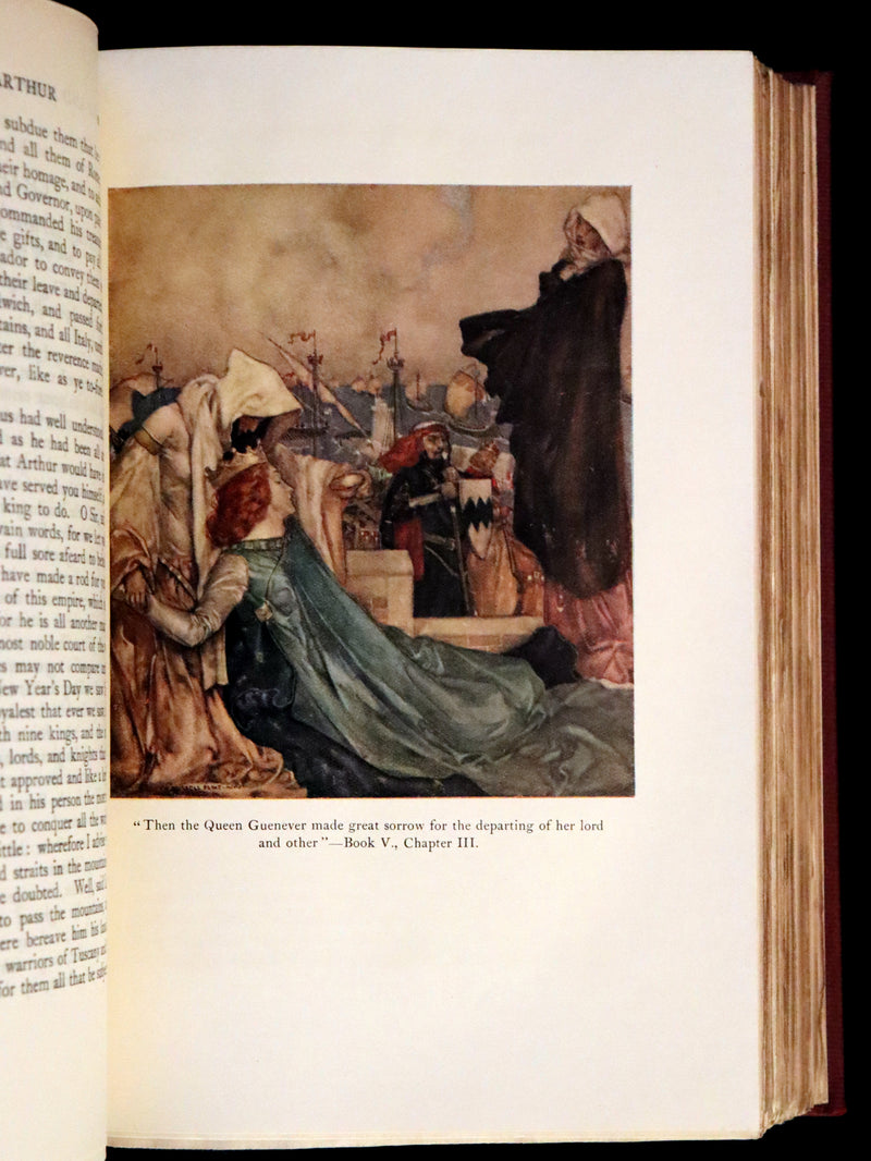 1927 Rare First one-volume Edition - Le Morte Darthur, The History of King Arthur and of His Noble Knights of the Round Table.