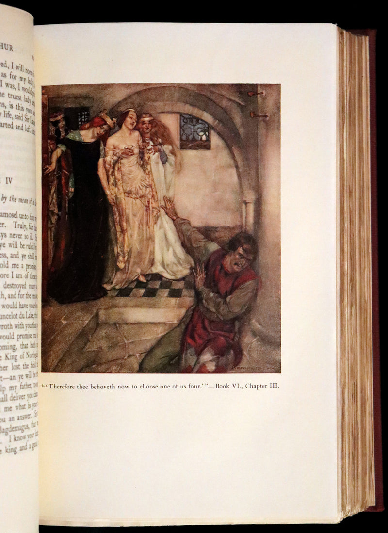 1927 Rare First one-volume Edition - Le Morte Darthur, The History of King Arthur and of His Noble Knights of the Round Table.