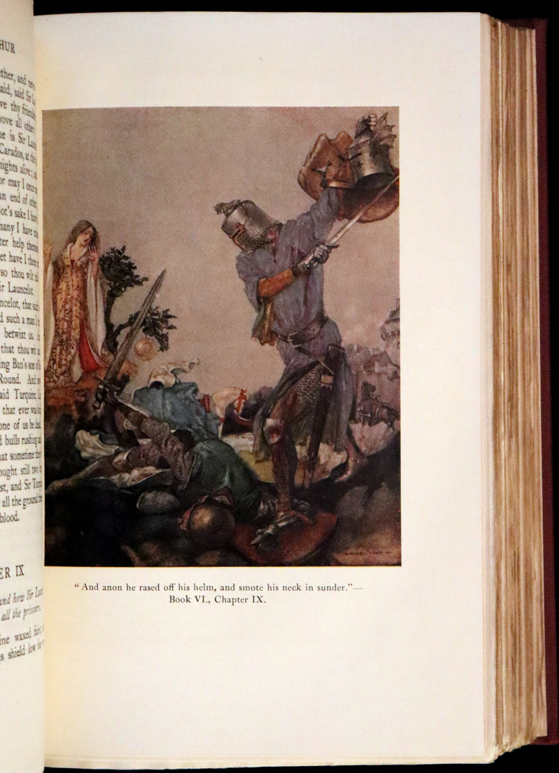 1927 Rare First one-volume Edition - Le Morte Darthur, The History of King Arthur and of His Noble Knights of the Round Table.