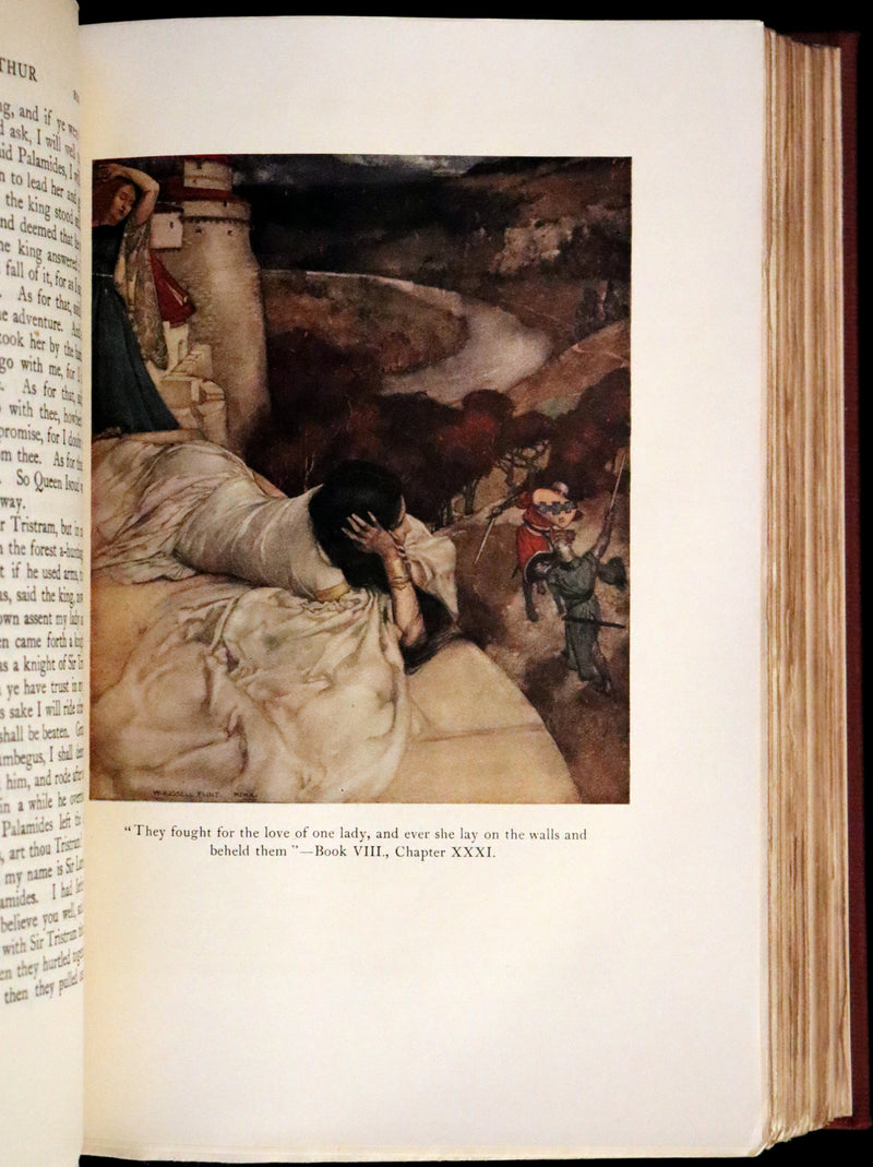 1927 Rare First one-volume Edition - Le Morte Darthur, The History of King Arthur and of His Noble Knights of the Round Table.