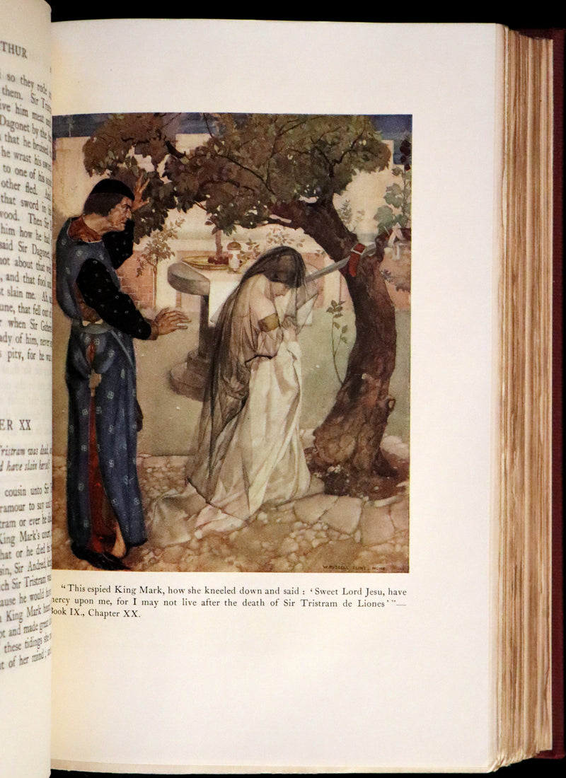 1927 Rare First one-volume Edition - Le Morte Darthur, The History of King Arthur and of His Noble Knights of the Round Table.