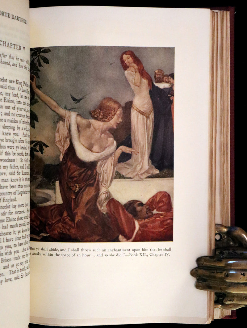 1927 Rare First one-volume Edition - Le Morte Darthur, The History of King Arthur and of His Noble Knights of the Round Table.