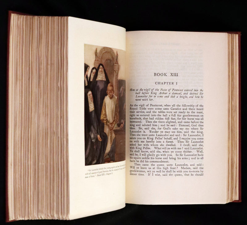 1927 Rare First one-volume Edition - Le Morte Darthur, The History of King Arthur and of His Noble Knights of the Round Table.