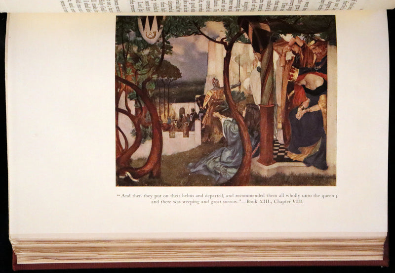 1927 Rare First one-volume Edition - Le Morte Darthur, The History of King Arthur and of His Noble Knights of the Round Table.