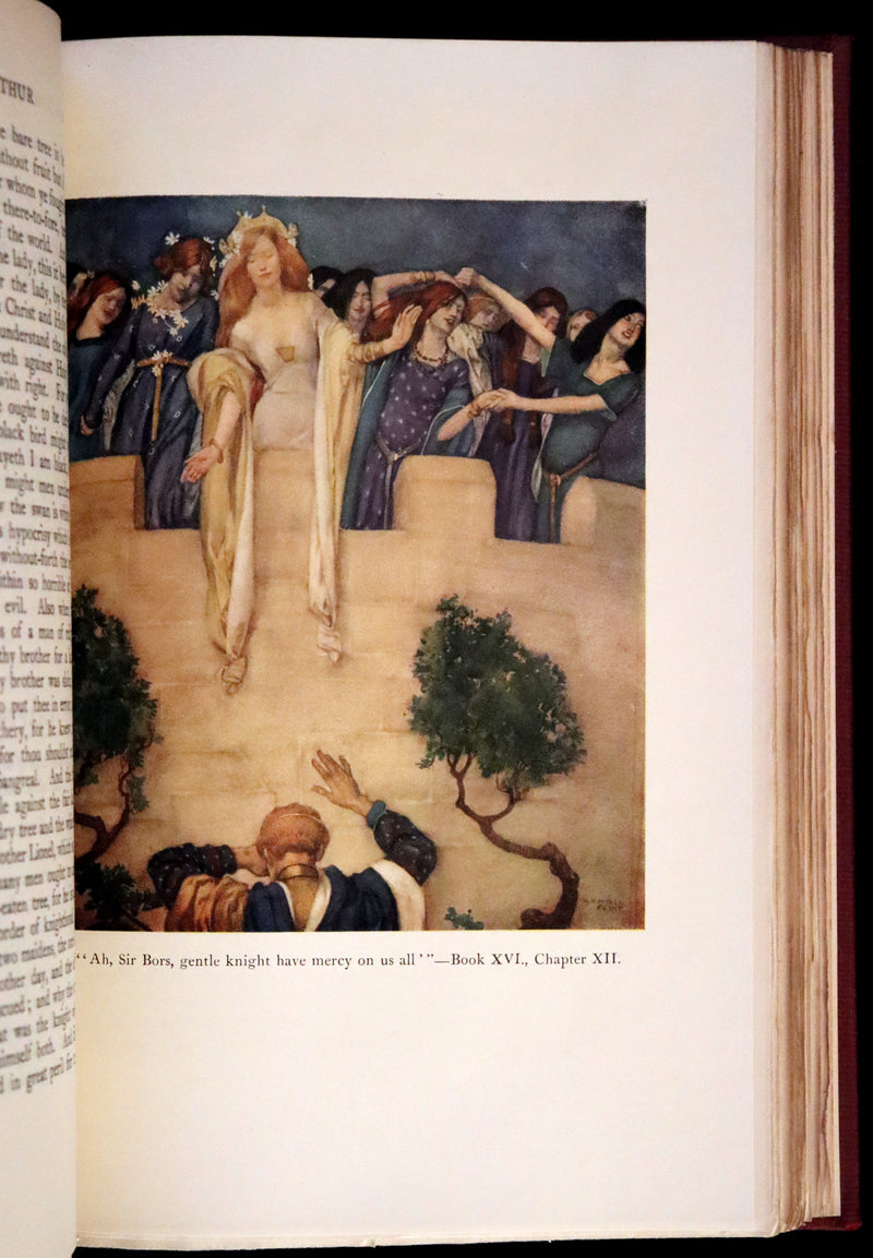 1927 Rare First one-volume Edition - Le Morte Darthur, The History of King Arthur and of His Noble Knights of the Round Table.