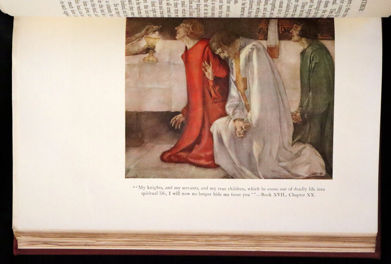1927 Rare First one-volume Edition - Le Morte Darthur, The History of King Arthur and of His Noble Knights of the Round Table.