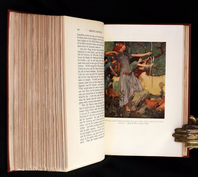 1927 Rare First one-volume Edition - Le Morte Darthur, The History of King Arthur and of His Noble Knights of the Round Table.