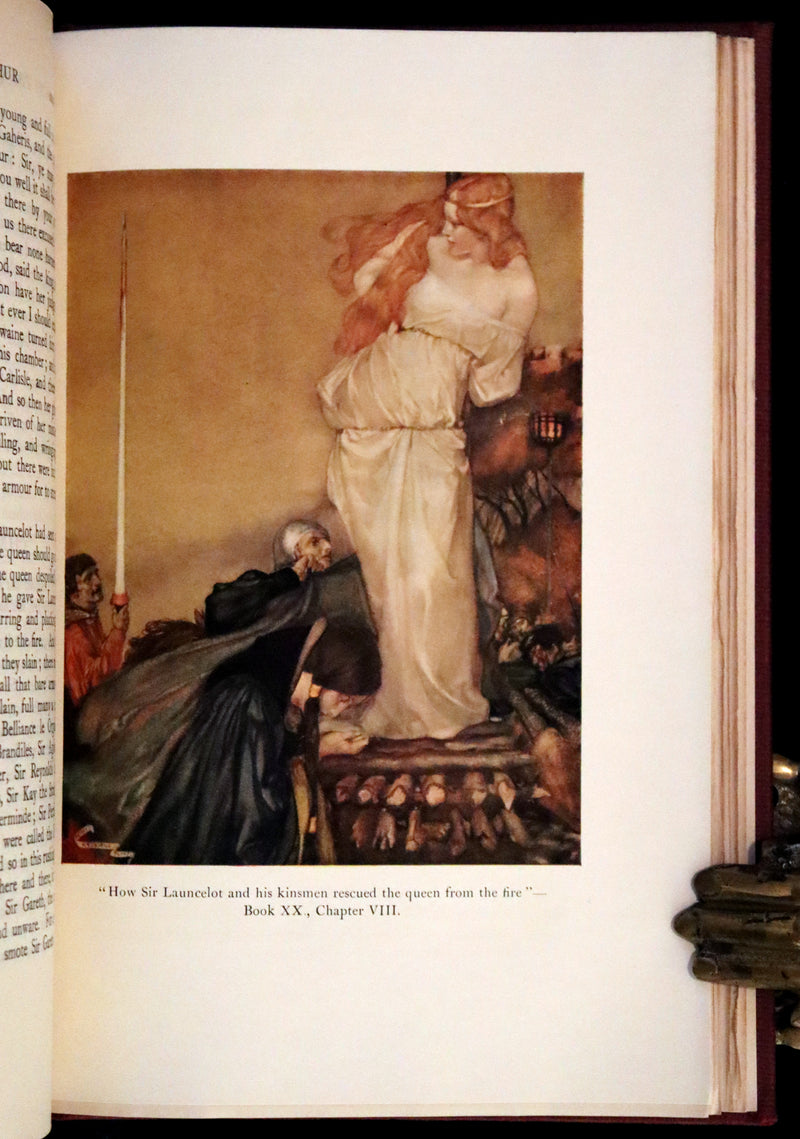 1927 Rare First one-volume Edition - Le Morte Darthur, The History of King Arthur and of His Noble Knights of the Round Table.