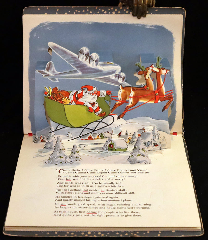 1950 Rare Pop-Up Edition - RUDOLPH The Red-Nosed Reindeer by Robert L. May, Illustrated by Marion Guild.
